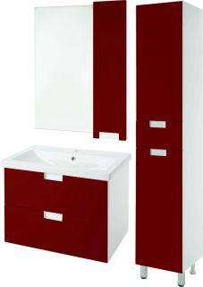 Зеркало-шкаф Bellezza Пегас 70см правый красный 00000008050